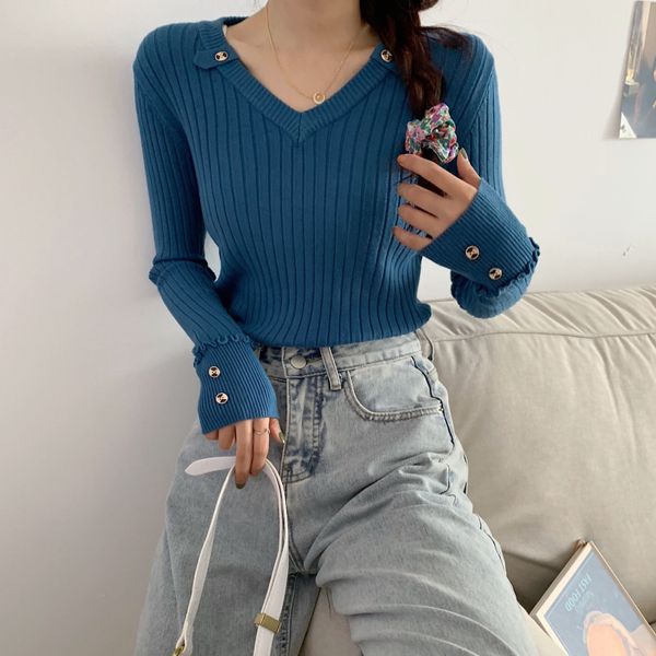 women's sweaters 2021 autumn winter knitted v neck sweater women elasticity pullovers solid slim female black white pull femme, White;black
women's sweaters 2021 autumn winter knitted v neck sweater women elasticity pullovers solid slim female black white pull femme, White;black