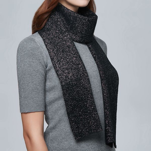 enjoyfur women winter scarf wool warm knitted long scarves shawl fashion bright silk female casual solid neckerchief 2020 new t200818, Blue;gray
enjoyfur women winter scarf wool warm knitted long scarves shawl fashion bright silk female casual solid neckerchief 2020 new t200818, Blue;gray