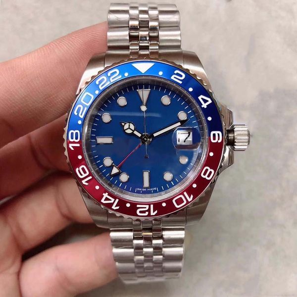classic watch independent adjustment gmt series 126710 blue dial 40mm sapphire glass automatic mechanical jubilee sports, Slivery;brown
classic watch independent adjustment gmt series 126710 blue dial 40mm sapphire glass automatic mechanical jubilee sports, Slivery;brown