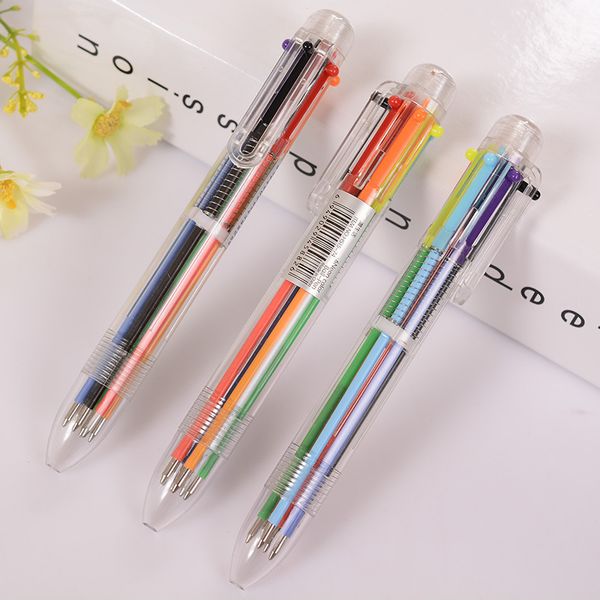 creative push-type 6-in-1 ballpoint pen korean style eight-color 0.5 refill student notes homework writing signature pen
creative push-type 6-in-1 ballpoint pen korean style eight-color 0.5 refill student notes homework writing signature pen