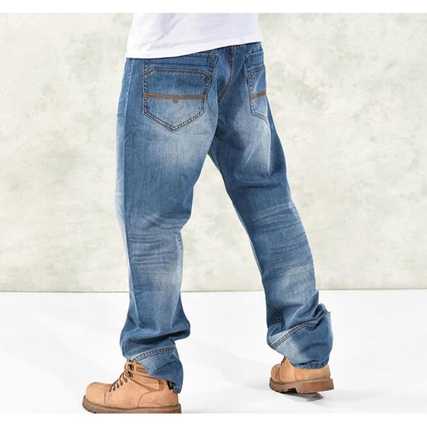 men's jeans men fashion skateboard pants baggy hip hop leisure trousers large size 30-46, Blue
men's jeans men fashion skateboard pants baggy hip hop leisure trousers large size 30-46, Blue