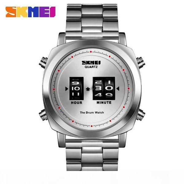 luxury mens watches creative drum fashion quartz wristwatches waterproof stainless steel watch relogio masculino 1531, Slivery;brown
luxury mens watches creative drum fashion quartz wristwatches waterproof stainless steel watch relogio masculino 1531, Slivery;brown