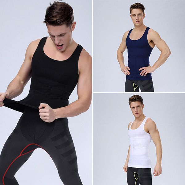 мужчины спорт топы фитнес жилет топы тис compression muscle рубашка running tank, Black;blue
мужчины спорт топы фитнес жилет топы тис compression muscle рубашка running tank, Black;blue