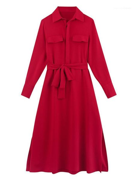 french long waist shirt dress fashion clothes womens designer summer casual dress long sleeve lapel neck, Black;gray
french long waist shirt dress fashion clothes womens designer summer casual dress long sleeve lapel neck, Black;gray