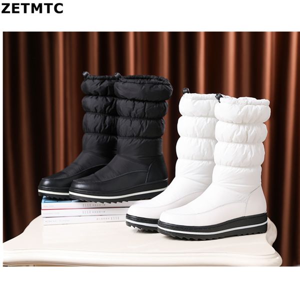 plus size 35-44 new fashion winter snow boots platform shoes footwear mid calf women boots solid color zipper white 35 36 39 40, Black
plus size 35-44 new fashion winter snow boots platform shoes footwear mid calf women boots solid color zipper white 35 36 39 40, Black