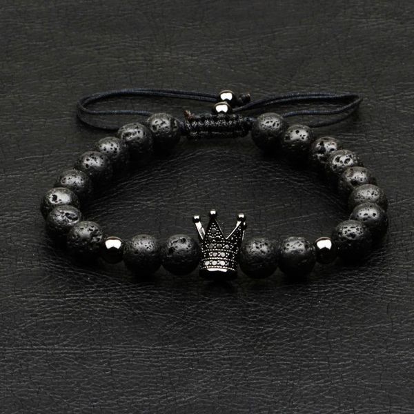 1pcs новый дизайн мужская мода браслет природных 8мм лава камень ручной weave crown strand бисера браслеты для мужчин классические ювелирные, Black
1pcs новый дизайн мужская мода браслет природных 8мм лава камень ручной weave crown strand бисера браслеты для мужчин классические ювелирные, Black