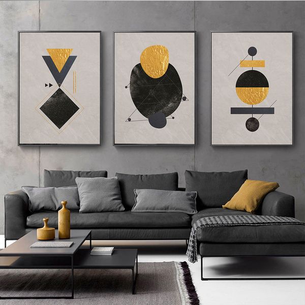 nordic geometric art pattern stitching black and gold canvas print modular wall paintings for living room wall art home decor
nordic geometric art pattern stitching black and gold canvas print modular wall paintings for living room wall art home decor