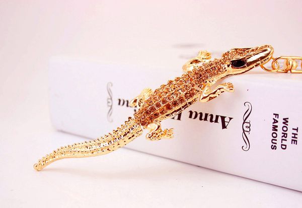 fashion steampunk crocodile keyrings crystal keychains lovely rhinestone bag pendant for car key chains holder rings, Silver
fashion steampunk crocodile keyrings crystal keychains lovely rhinestone bag pendant for car key chains holder rings, Silver