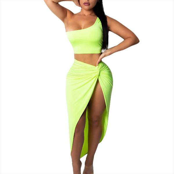 jaycosin 2019 new summer women suit fashion solid one shoulder crop split skirt for beach dress combination 9042529, Gray
jaycosin 2019 new summer women suit fashion solid one shoulder crop split skirt for beach dress combination 9042529, Gray