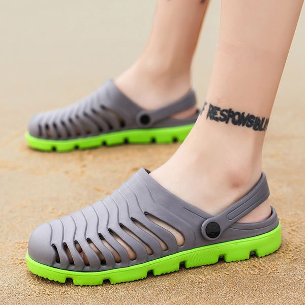 men's summer hole shoes men sandals breathable casual outdoor non-slip beach slippers fashion male water shoes, Black
men's summer hole shoes men sandals breathable casual outdoor non-slip beach slippers fashion male water shoes, Black