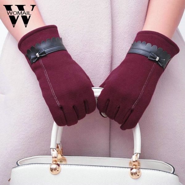 womail 1pair korean women bowknot gloves touch screen winter warm cotton pu leather winter warm gloves mittens ag28 guantes 2020, Blue;gray
womail 1pair korean women bowknot gloves touch screen winter warm cotton pu leather winter warm gloves mittens ag28 guantes 2020, Blue;gray