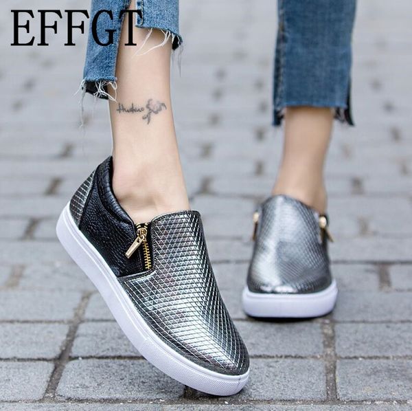 effgt 2020 spring leather loafers women fashion ballet flats white shoes side zipper slip on loafers gray tennis shoe women a287, Black
effgt 2020 spring leather loafers women fashion ballet flats white shoes side zipper slip on loafers gray tennis shoe women a287, Black