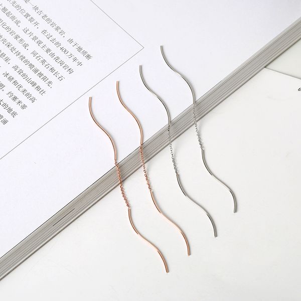 yun ruo 2020 new arrival fashion simple tassel stud earring line rose gold color woman gift titanium steel fine jewelry not fade, Golden;silver
yun ruo 2020 new arrival fashion simple tassel stud earring line rose gold color woman gift titanium steel fine jewelry not fade, Golden;silver