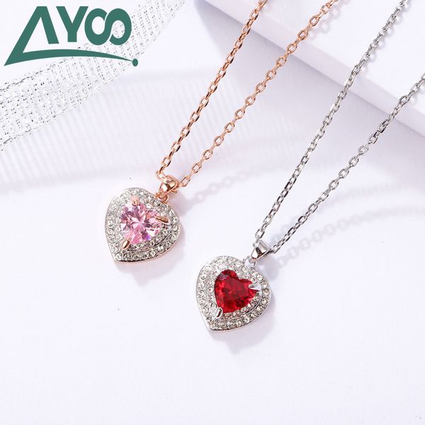 ayoo swa new classic romantic sweet heart pendant, Silver