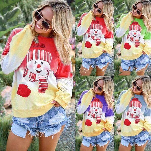 women xmas snowman hoodies christmas long sleeve clothing rainbow gradient sweater designers autumn winter pullover sweatshirts d9306, White
women xmas snowman hoodies christmas long sleeve clothing rainbow gradient sweater designers autumn winter pullover sweatshirts d9306, White