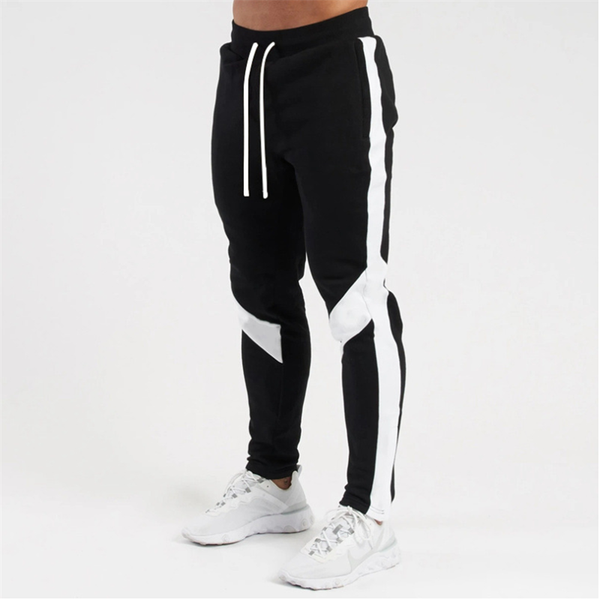 men black joggers sweatpants cotton gym casual pants gym fitness slim drawstring trousers male sportswear running track pants, Black;blue
men black joggers sweatpants cotton gym casual pants gym fitness slim drawstring trousers male sportswear running track pants, Black;blue