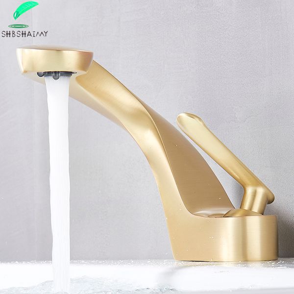 bathroom sink faucets shbshaimy brushed golden modern basin faucet torneira single handle cold and mixer taps washbasin black orb chrome
bathroom sink faucets shbshaimy brushed golden modern basin faucet torneira single handle cold and mixer taps washbasin black orb chrome