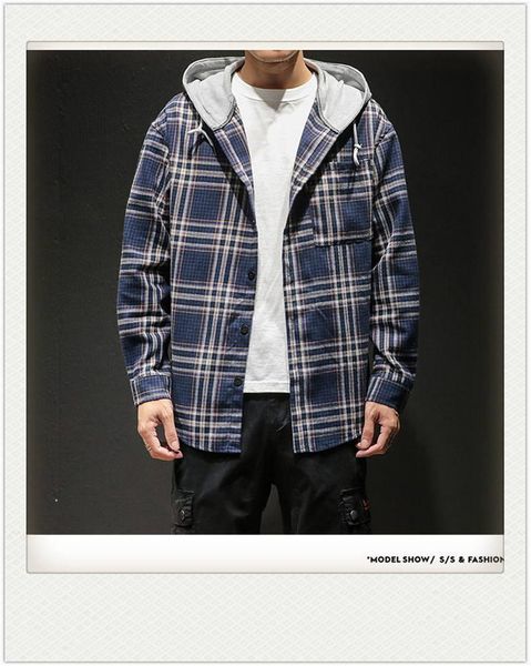 patchwork shirts hooded long sleeve pwockets outears single breasteds new style teenagers mens designer plaid, White;black
patchwork shirts hooded long sleeve pwockets outears single breasteds new style teenagers mens designer plaid, White;black