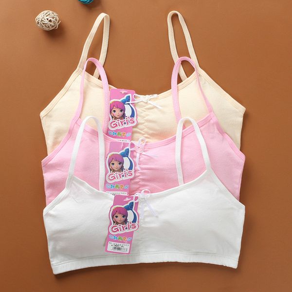 2020 1pc teenage underwear for girl children girls cotton wireless young training bra for kids and teens puberty clothing, White;black
2020 1pc teenage underwear for girl children girls cotton wireless young training bra for kids and teens puberty clothing, White;black