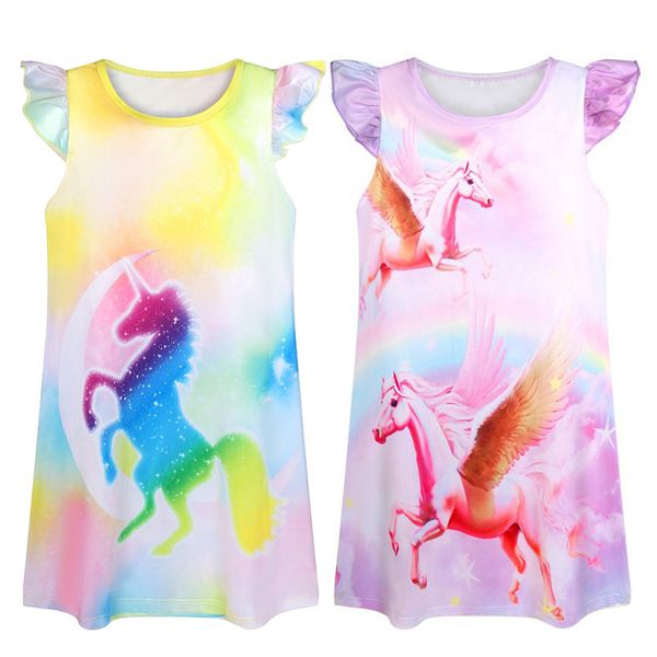 sweet baby}baby kids unicorn dress girls dresses summer baby girls designer rainbow flare sleeve dress children princess skirts, Red;yellow
sweet baby}baby kids unicorn dress girls dresses summer baby girls designer rainbow flare sleeve dress children princess skirts, Red;yellow