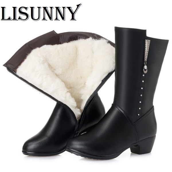 boots 2021 women's long for winter genuine leather women dress boot wool woman big size 41 42 43, Black
boots 2021 women's long for winter genuine leather women dress boot wool woman big size 41 42 43, Black