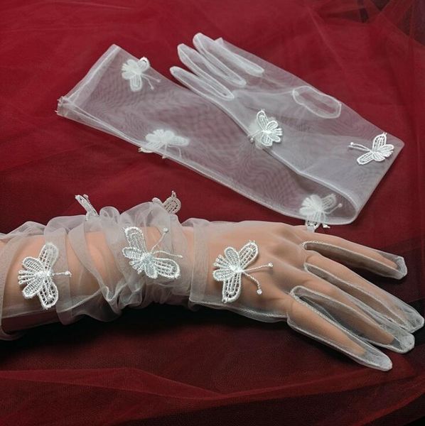 five fingers gloves women' elegant embroidery butterfly beaded white color mesh glove female spring summer transparent sunscreen lace, Blue;gray
five fingers gloves women' elegant embroidery butterfly beaded white color mesh glove female spring summer transparent sunscreen lace, Blue;gray