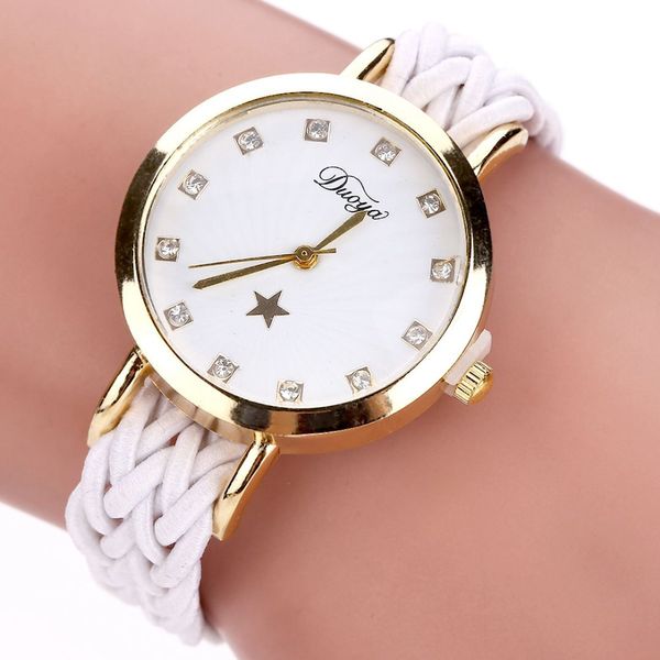 fashion women gold braided leather wrist watch for women ladies star crystal luxury crystal quartz watch clock 2020, Slivery;brown
fashion women gold braided leather wrist watch for women ladies star crystal luxury crystal quartz watch clock 2020, Slivery;brown