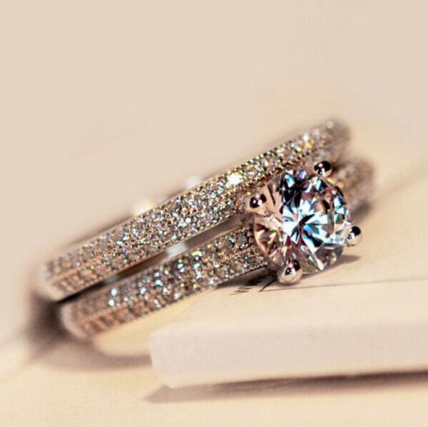 size4-10 amazing victoria weick 925 sterling silver filled white z ziconia diamonique wedding engagement bridal band ring set gift, Golden;silver
size4-10 amazing victoria weick 925 sterling silver filled white z ziconia diamonique wedding engagement bridal band ring set gift, Golden;silver