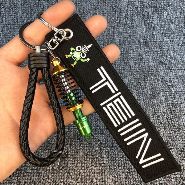 car tuning part absorber keyring adjustable alloy car interior suspension keychain coilover, Silver
car tuning part absorber keyring adjustable alloy car interior suspension keychain coilover, Silver