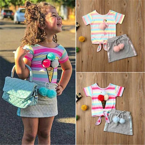 clothing sets 2021 fashion 2pcs toddler kids baby girls rainbow striped princess t-shirt mini skirt outfits casual suit, White
clothing sets 2021 fashion 2pcs toddler kids baby girls rainbow striped princess t-shirt mini skirt outfits casual suit, White