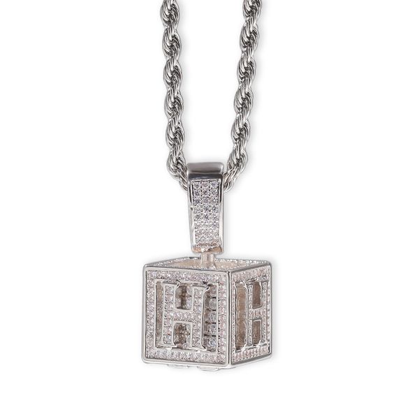 European and American necklace with zircon dice block 26 English letters Pendant Necklace
European and American necklace with zircon dice block 26 English letters Pendant Necklace