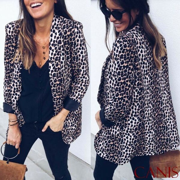 casual women overcoat slim suit casual leopard coat outwear long sleeve ladies cardigan comfortable leopard chic clothing, Black;brown
casual women overcoat slim suit casual leopard coat outwear long sleeve ladies cardigan comfortable leopard chic clothing, Black;brown