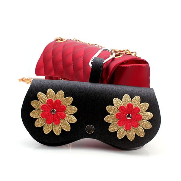 new popular flowers glasses case multi-function eyeglasses case cute women sunglasses storage protection pu leather glasses bag, Silver
new popular flowers glasses case multi-function eyeglasses case cute women sunglasses storage protection pu leather glasses bag, Silver