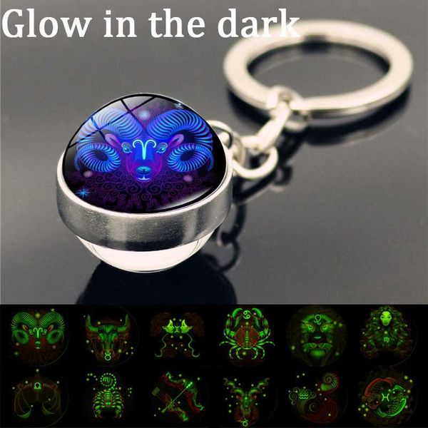 glowing 12 constellation keychain luminous glass ball pendant zodiac key rings jewelry birthday gift scorpio leo aries keyrings, Silver
glowing 12 constellation keychain luminous glass ball pendant zodiac key rings jewelry birthday gift scorpio leo aries keyrings, Silver