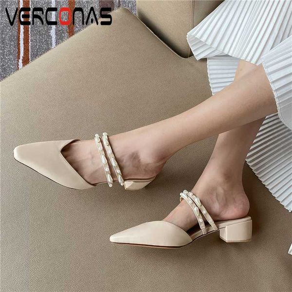 verconas 2020 elegant concise woman sandals genuine leather string bead mules summer new fashion slippers high heels shoes woman, Black
verconas 2020 elegant concise woman sandals genuine leather string bead mules summer new fashion slippers high heels shoes woman, Black