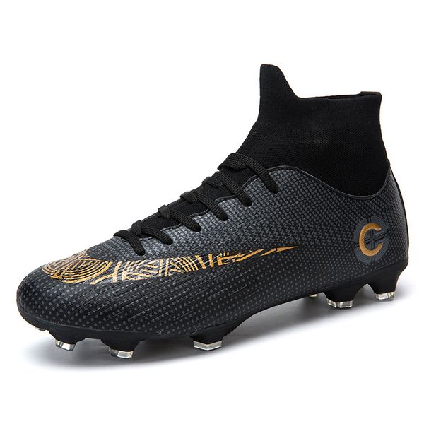 teens turf soccer shoes men women football boots soccer cleats high ankle football training sneakers size 36-47, Black
teens turf soccer shoes men women football boots soccer cleats high ankle football training sneakers size 36-47, Black