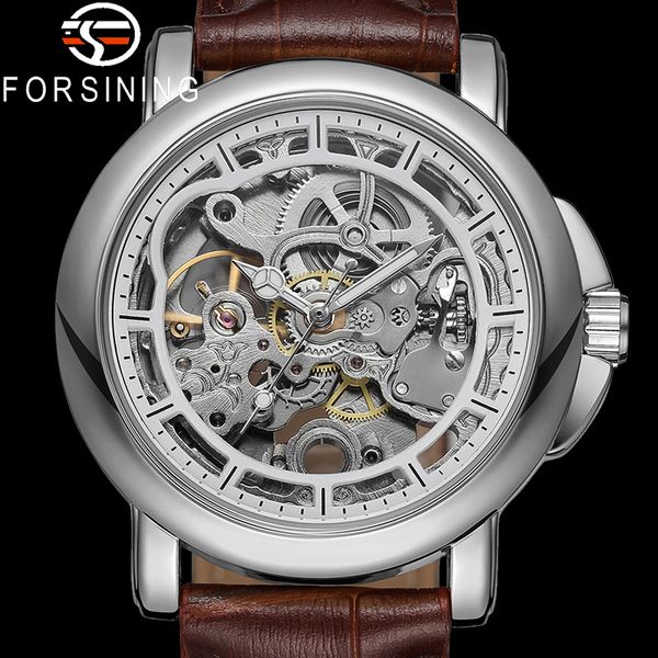 forsining men wristwatch automatic mechanical sport classic male clock skeleton hollow man watch 8156, Slivery;brown
forsining men wristwatch automatic mechanical sport classic male clock skeleton hollow man watch 8156, Slivery;brown