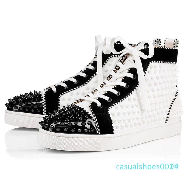 with box 2020 new red bottoms shoes for mens womens designer spike suede leather platform red bottom fashion luxury casual sneakers2 c14, Black
with box 2020 new red bottoms shoes for mens womens designer spike suede leather platform red bottom fashion luxury casual sneakers2 c14, Black