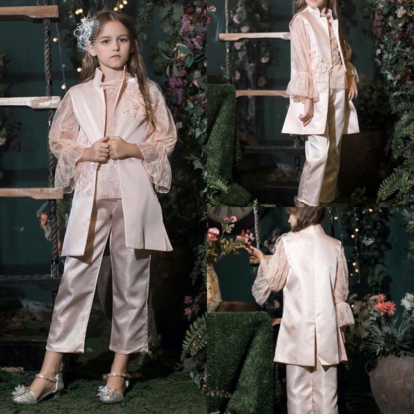 2020 latest flower girls dresses 3 pieces pants suits lace appliques girls pageant gowns custom made first communion dress, Red;yellow
2020 latest flower girls dresses 3 pieces pants suits lace appliques girls pageant gowns custom made first communion dress, Red;yellow