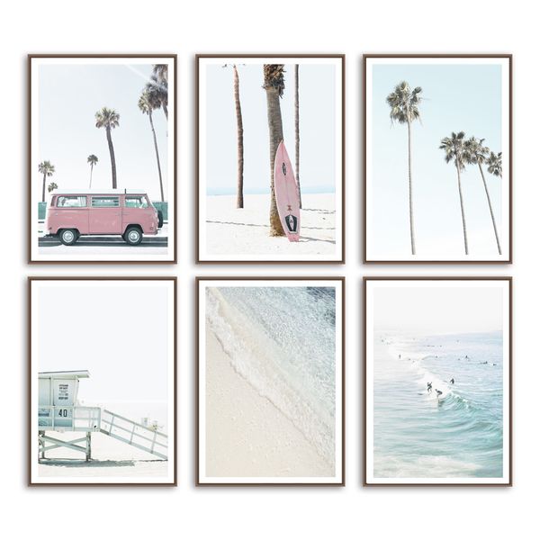 coastal wall art canvas painting desert bus palm tree surfboard nordic posters and prints wall pictures for living room decor
coastal wall art canvas painting desert bus palm tree surfboard nordic posters and prints wall pictures for living room decor