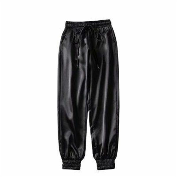 female summer satin cargo pants women europe loose casual sport women joggers streetwear cargo pants women, Black;white
female summer satin cargo pants women europe loose casual sport women joggers streetwear cargo pants women, Black;white