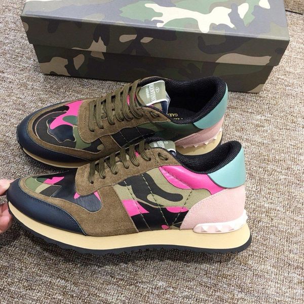 shoes fashion studded camouflage sneakers men women flat shoes luxury designer rockrunner sneakers with box, Red;white
shoes fashion studded camouflage sneakers men women flat shoes luxury designer rockrunner sneakers with box, Red;white