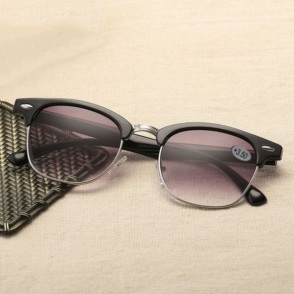 retro round sun reading glasses gradient gray presbyopia eyewear half rim reader sunglasses +100 +150 +200 +250 +300 +400, White;black
retro round sun reading glasses gradient gray presbyopia eyewear half rim reader sunglasses +100 +150 +200 +250 +300 +400, White;black