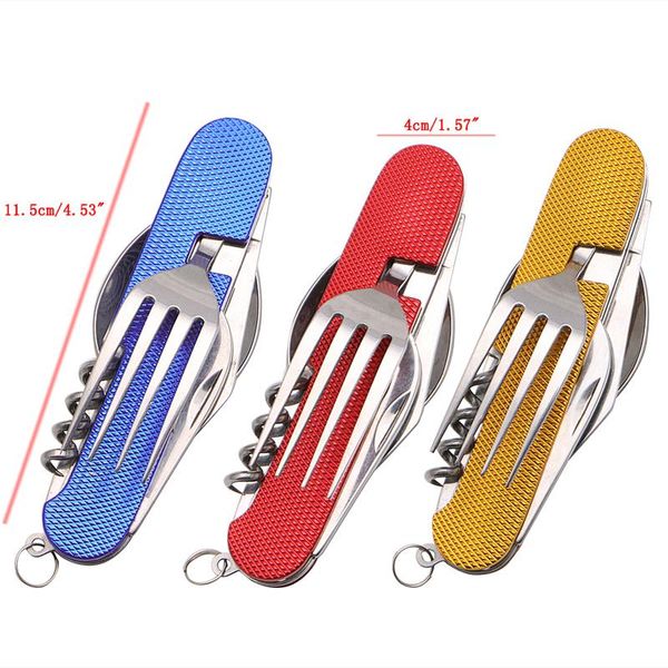3 in 1 folding stainless steel spoon fork knife tableware multi tool for camping
3 in 1 folding stainless steel spoon fork knife tableware multi tool for camping