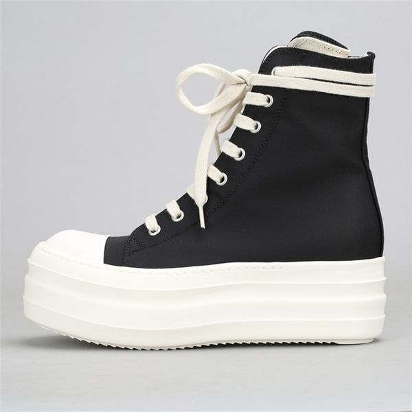 20ss new height increase platform canvas boots satin trend high-street wind lace-up shoes, Black
20ss new height increase platform canvas boots satin trend high-street wind lace-up shoes, Black