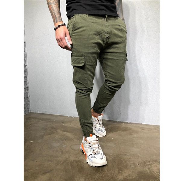 men's sports pants zipper woven pants casual men solid color large size skinny trousers, Black
men's sports pants zipper woven pants casual men solid color large size skinny trousers, Black
