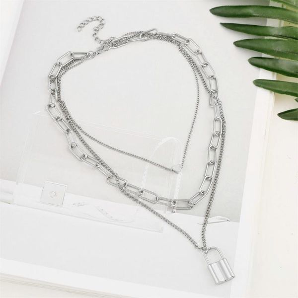 river women lock pendant necklace charm female silver color multilayer necklaces fashion jewelry gifts
river women lock pendant necklace charm female silver color multilayer necklaces fashion jewelry gifts
