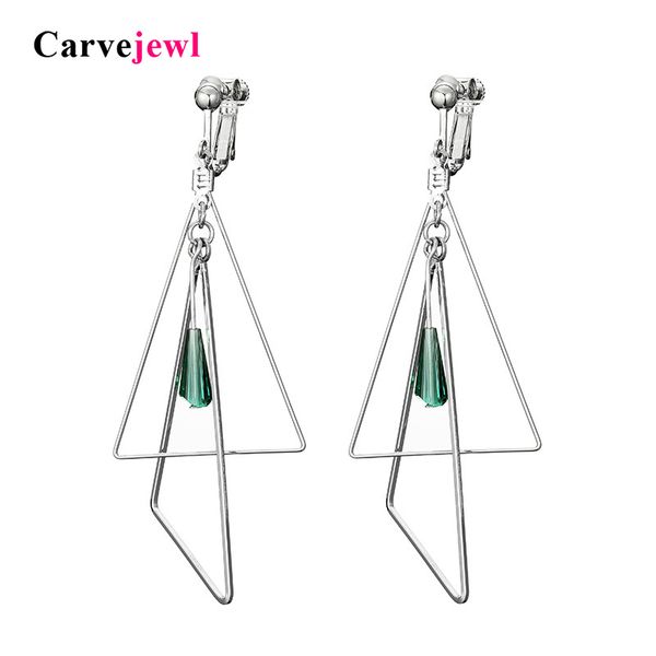 carvejewl drop dangle earrings metal double triangle glass beads earrings for women jewelry unique new fashion european, Silver
carvejewl drop dangle earrings metal double triangle glass beads earrings for women jewelry unique new fashion european, Silver