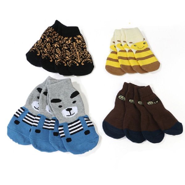 4pcs/set pet dog socks anti-slip dog cotton soft indoor wear pet socks for large dogs
4pcs/set pet dog socks anti-slip dog cotton soft indoor wear pet socks for large dogs