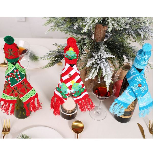 cartoon hat scarf set christmas wine bottle cover xmas santa table bottles decoration wine bottle cover christmas décor
cartoon hat scarf set christmas wine bottle cover xmas santa table bottles decoration wine bottle cover christmas décor